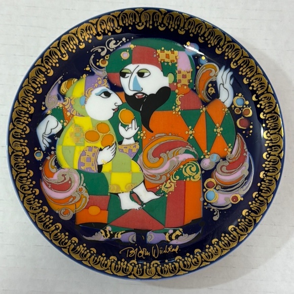 Rosenthal Bjorn Wiinblad Aladdin The Magic Lamp Wall Hanger Plate #III (#3) - Picture 1 of 5